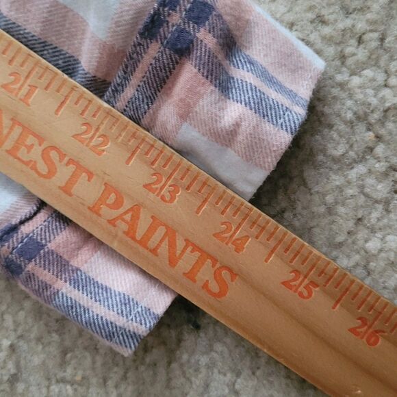 Universal Threads Flannel Shirt Womens XL Plaid Oversized Boyfriend Button Up - Picture 9 of 12